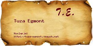 Tuza Egmont névjegykártya